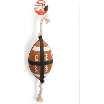 Hračka pro psa CAMON MÍČEK + LANO 27,5 cm AMERICKÝ FOTBAL