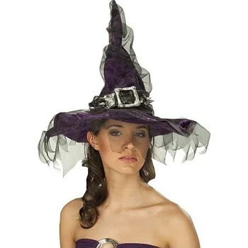 Karnevalový doplněk Čarodějnice s tylem a sponou