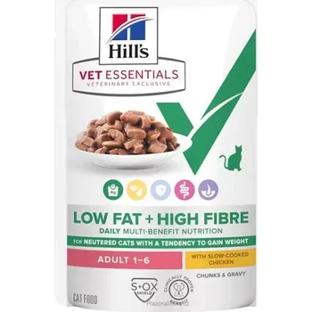 Krmivo pro kočku Hill's VetEssentials MULTI-BENEFIT + WEIGHT kapsička s kuřetem pro mladé dospělé kočky 12 x 85 g