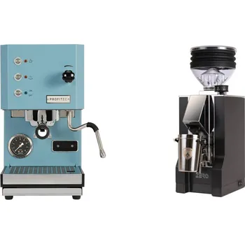 Kávovar Profitec GO, blue + Eureka Mignon Zero, CR black