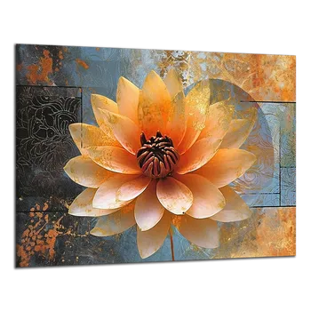 Obraz Obraz na plátně Oranžový leknín , jednodílný 3525AX