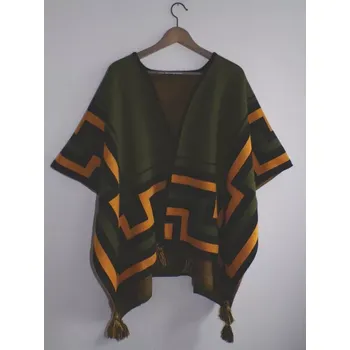 Dámské pončo Pončo/pléd I (lamí vlna, Peru)