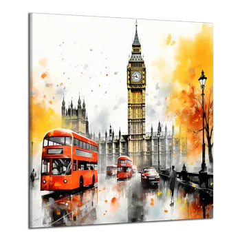 Obraz Obraz na plátně Londýnské autobusy , jednodílný 3703AY
