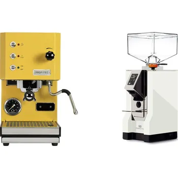 Příprava kávy Profitec GO, yellow + Eureka Mignon Perfetto, CR white