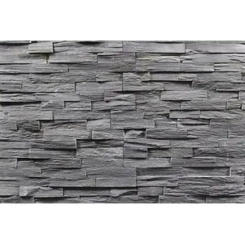 Obklad ALFIstyle BL002 15 x 60 x 1-3 cm 0,413 m2 černá břidlice
