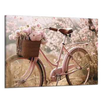 Obraz Obraz na plátně Kolo s květinami , jednodílný 3323AX