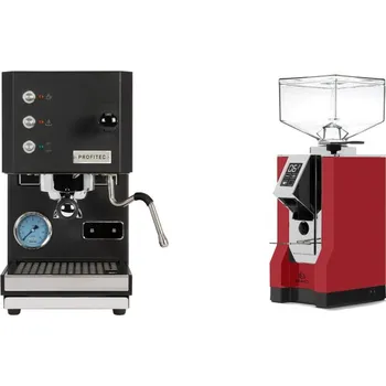 Kávovar Profitec GO, black + Eureka Mignon Bravo, CR ferrari red