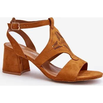 Dámské sandále Pantofle na nízkém podpatku Eleriva Barva: Béžová, Velikost: 37