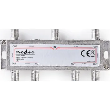 Redukce Anténní rozbočovač satelitní 6 výstupů SSPL610ME Nedis
