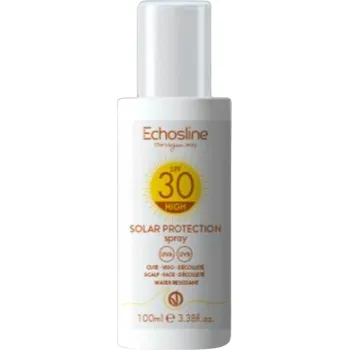 Opalování Echosline SOLAR SPF 30 Protection Spray - UV uchranný sprej na vlasy, obličej a tělo, 100 ml