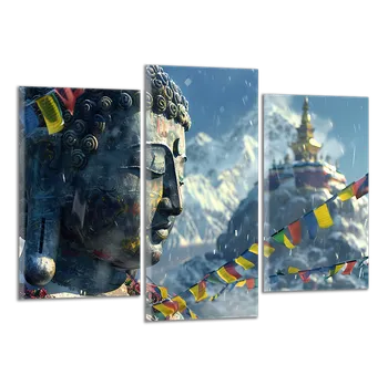 Obraz Obraz na plátně Budha a hora , třídílný 4053CX