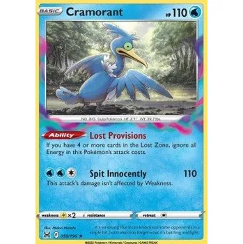 Sběratelská karetní hra Pokémon LOR 050/196 Cramorant - Lost Origin Stav: Near Mint, Verze: REVERSE HOLO