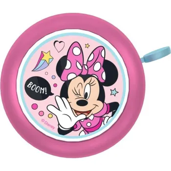 Zvonek na kolo SEVEN Zvonek na kolo Minnie Boom kovový Kov, Plast, průměr 5 cm
