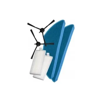 Sada příslušenství pro robotický vysavač HEPA filtry, kartáčky pro vysavač PHILIPS XU 3100/01 HomeRun Aqua 3000 Series sada a mopy 6ks