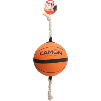 Hračka pro psa CAMON MÍČEK + LANO 22 cm KOŠÍKOVÁ