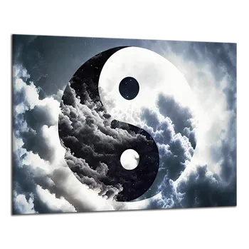 Obraz Obraz na plátně Jin a jang na obloze , jednodílný 3367AX