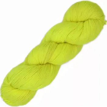 Příze Symfonie Yarns Terra Uni SS2027 Neonová žlutá (Ručně barvená příze Terra Uni 2027 Lemon Glow)