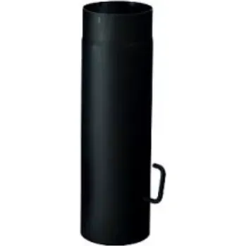 Kouřovod Roura kouřovodu s klapkou 500 mm, tl. 1,5 mm - 125 mm