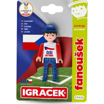 Figurka Igráček Fanoušek (Igráček Fanoušek - figurka s vlajkou)