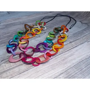 Náhrdelník Náhrdelník (tagua, dvojitý duhový)