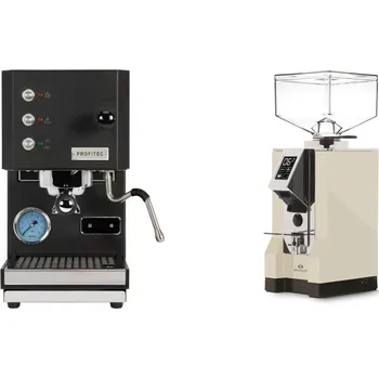 Kávovar Profitec GO, black + Eureka Mignon Specialita, CR cream