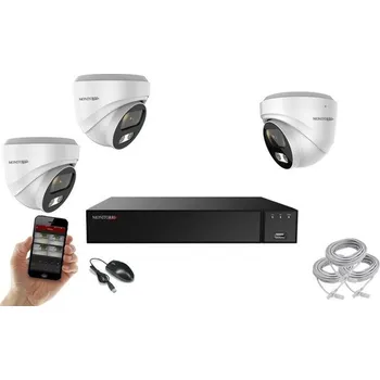 Kompletní kamerový systém Monitorrs Security Hybrid Light IP 4 kamerový set 2 Mpix WTube (6213K4) (Monitorrs Security)