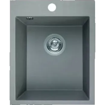 Nerezový dřez Laveo PONTOS 390GR 1 dřez, 480x390x190, granit šedý