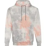 Just Hoods Batikovaná mikina - Šedá / růžová / mramorová | XS