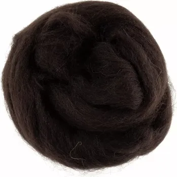 Ovčí rouno Ovčí rouno česané 20 g - hnědá tmavá