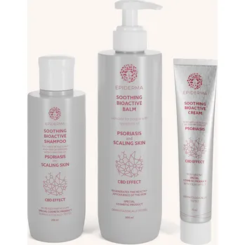 EPIDERMA Bioaktivní balzám při lupénce 300 ml + krém při lupénce 75 ml + šampón při lupénce 200 ml sada