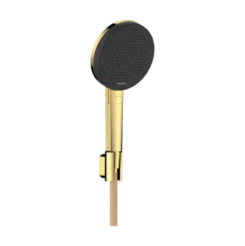 Vodovodní baterie Hansgrohe Raindance Alive Select S - Sada se sprchovým držákem 125 3jet EcoSmart, se sprchovou hadicí Designflex 1600 mm, leštěný vzhled zlata 24611990