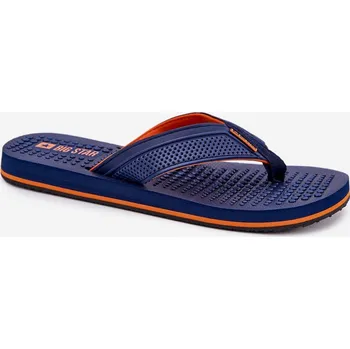 Pánské mokasíny Pánské Žabky Big Star RR174437 Barva: Modrá, Velikost: 40