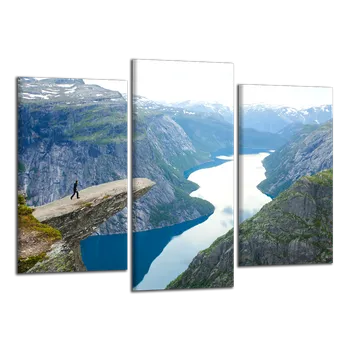 Obraz Obraz na plátně Fjord , třídílný 1403CX