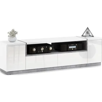 Televizní stolek Televizní stolek FRED bílá/šedá