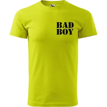Pánské tričko DOBRÝ TRIKO Pánské tričko s potiskem Bad boy Velikost: XL, Barva: Limetková