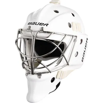Chránič hlavy Brankářská hokejová maska Bauer 960 White Senior L