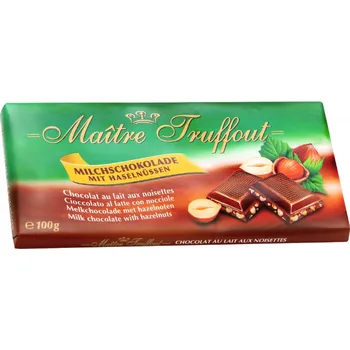 Cukrovinka Maitre Truffou Milchschokolade Haselnüssen 100 g