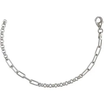 Náramek Stříbrný náramek kombinovaný