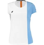 Dámské tričko Babolat Play Cap Sleeve Top Women White/Blue Hthr S
