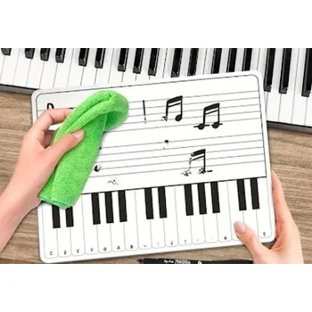 Omyvatelná tabulka do hudební nauky pro zápis not