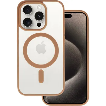 Pouzdro na mobilní telefon Zadní kryt Acrylic Color Magsafe pro iPhone 12 Pro titanium