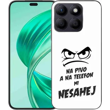 Pouzdro na mobilní telefon Gelový kryt mmCase na Honor X8b - pivní motiv 2 bílé pozadí
