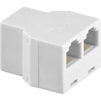 vypínač a zásuvka Goobay ISDN adaptér [1x RJ12 zásuvka - 2x RJ12 zásuvka]