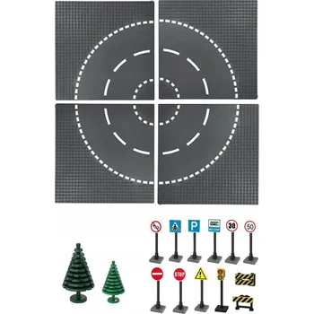ostatní stavebnice Autodráha Stavebnice Silnice Dopravní značky - 18 dílů