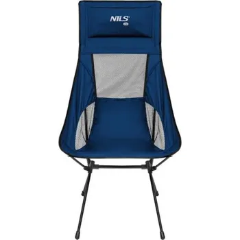 kempingová skříňka NILS Camp NC3322 Ultralehké skládací křeslo. modré
