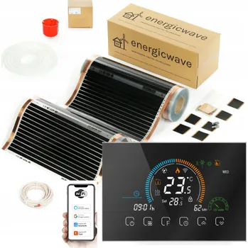 Topná rohož Fólie topná infračervená 220W, 1m2 s termostatem WIDE8.0B, topení