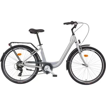 Městské kolo LIBERTY Městské jízdní kolo VIA 6spd 26" 2025 (odpružená vidlice) stříbrné