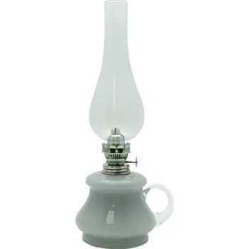 Venkovní osvětlení Petrolejová lampa TEREZA 34 cm šedá opálová