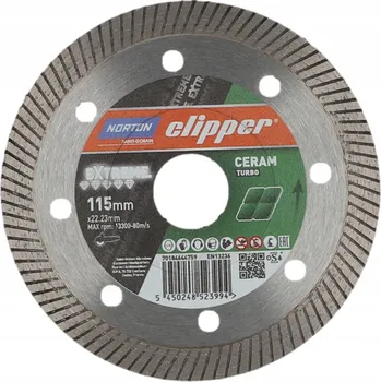 Řezný kotouč NORTON CLIPPER DIAMANTOVÝ KOTOUČ EXTREME CERAMIC TURBO 115x22,23 70184644759