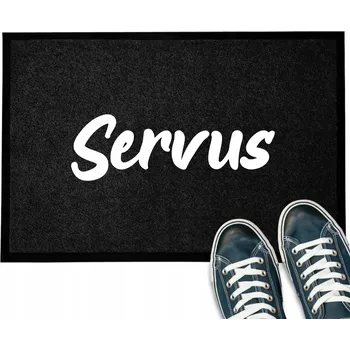 Rohožka VSTUPNÍ ROHOŽKA MONOCHROM ČERNÁ PŘED DVEŘE 40X60 DO DOMU SERVUS VZOR